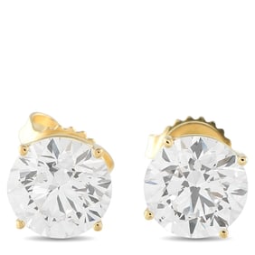 4.05ctw VVS-VS Lab Grown Diamond and 14K Earrings