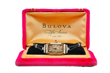 Vintage ABRA Art Deco Mechanical Watch with Diamonds