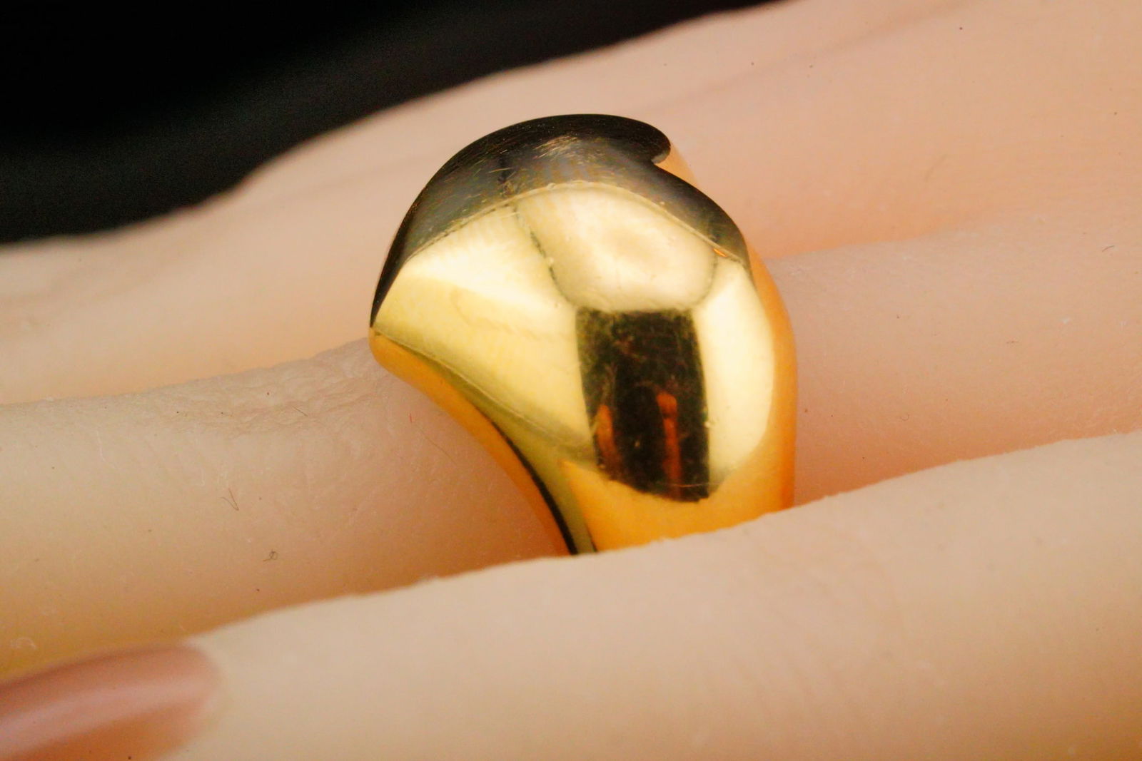 Chaumet Solid 18K Yellow Gold Heart Ring - 3