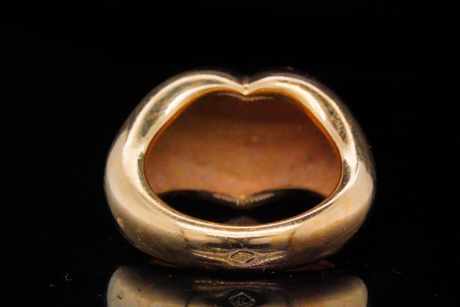 Chaumet Solid 18K Yellow Gold Heart Ring - 6