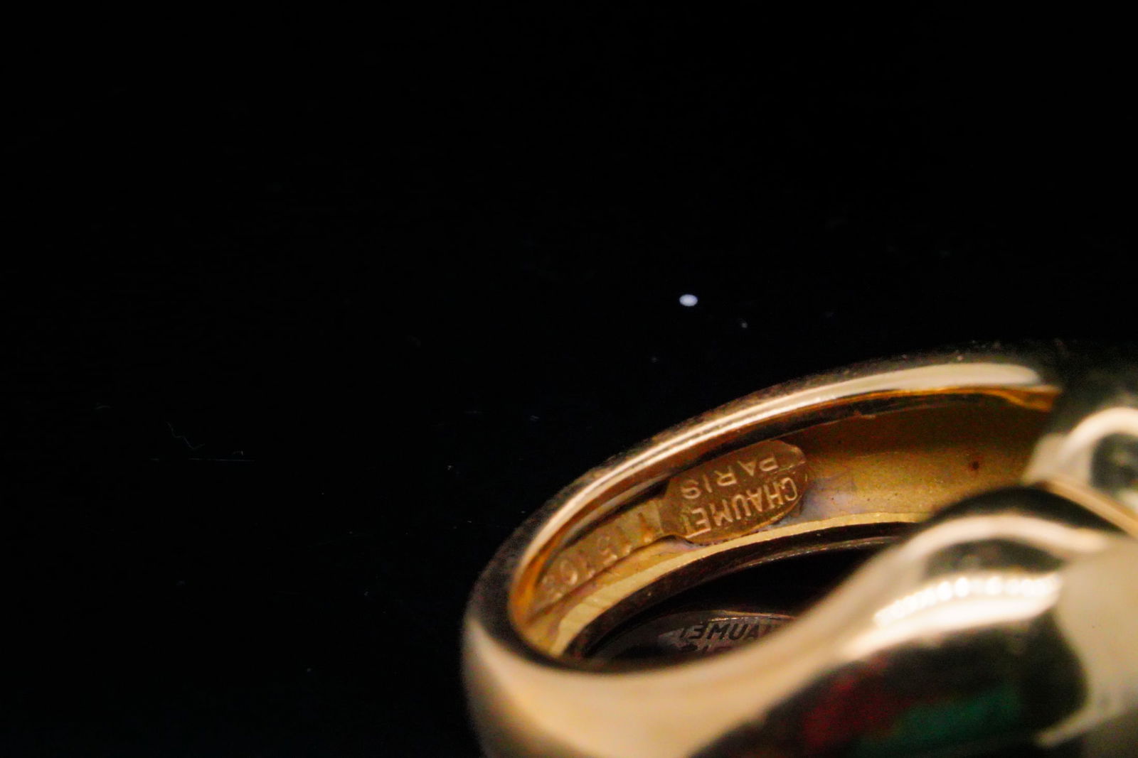 Chaumet Solid 18K Yellow Gold Heart Ring - 9