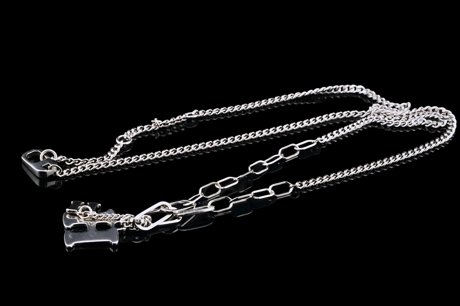 Solid Platinum 19" H Pendant Necklace - 3