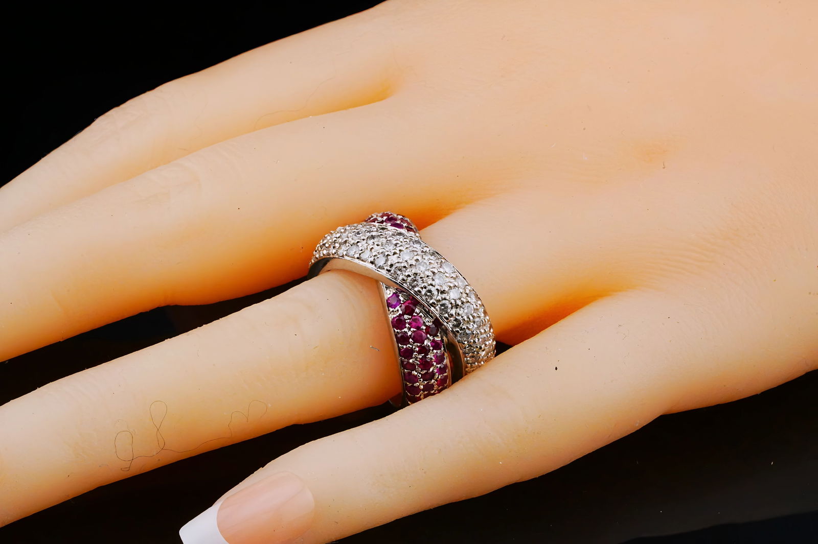 1.25ctw Diamond, 1.00ctw Ruby and 14K Ring - 2