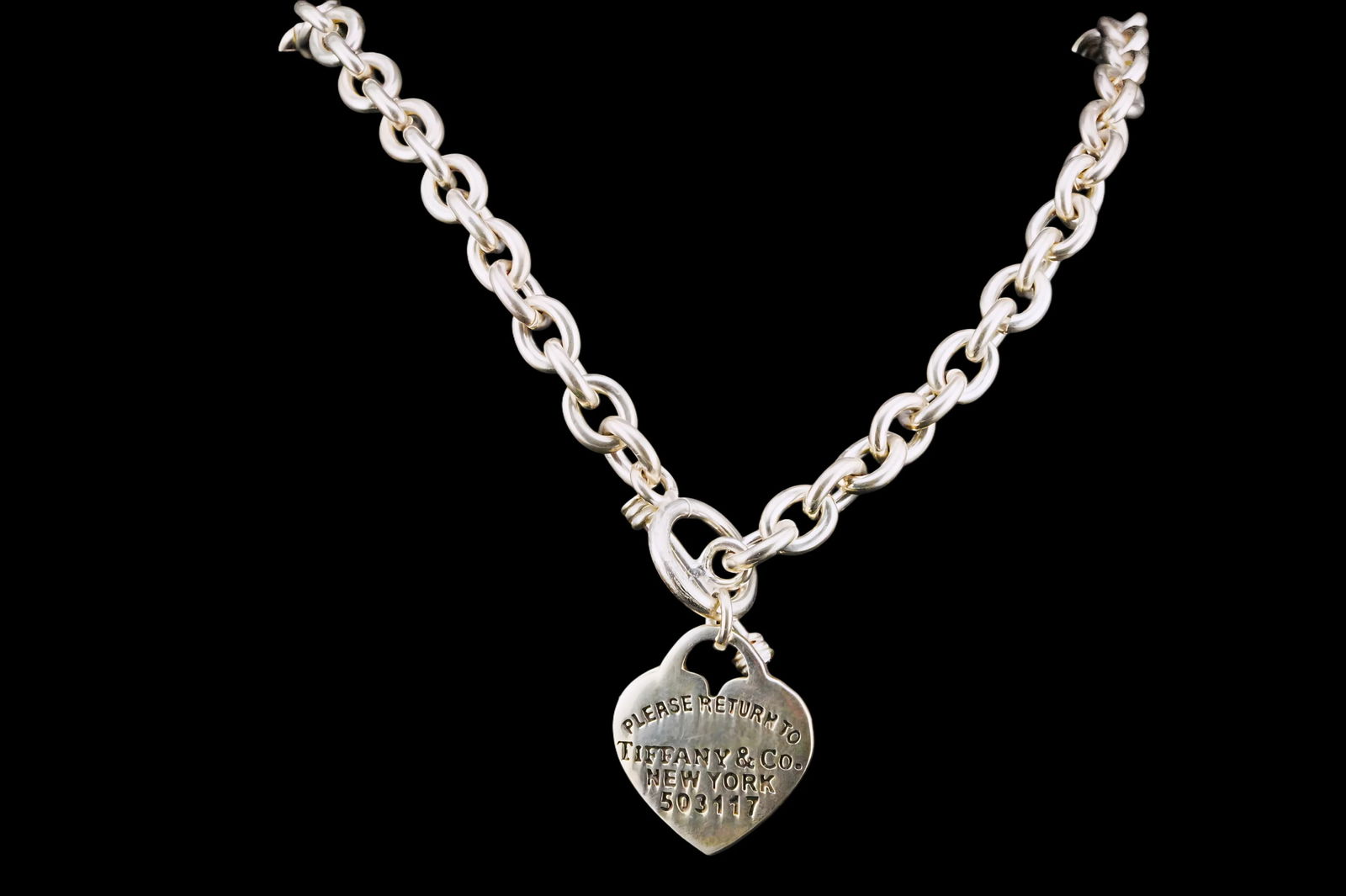 Sterling Silver 18" Heart Pendant Necklace (1 of 3)