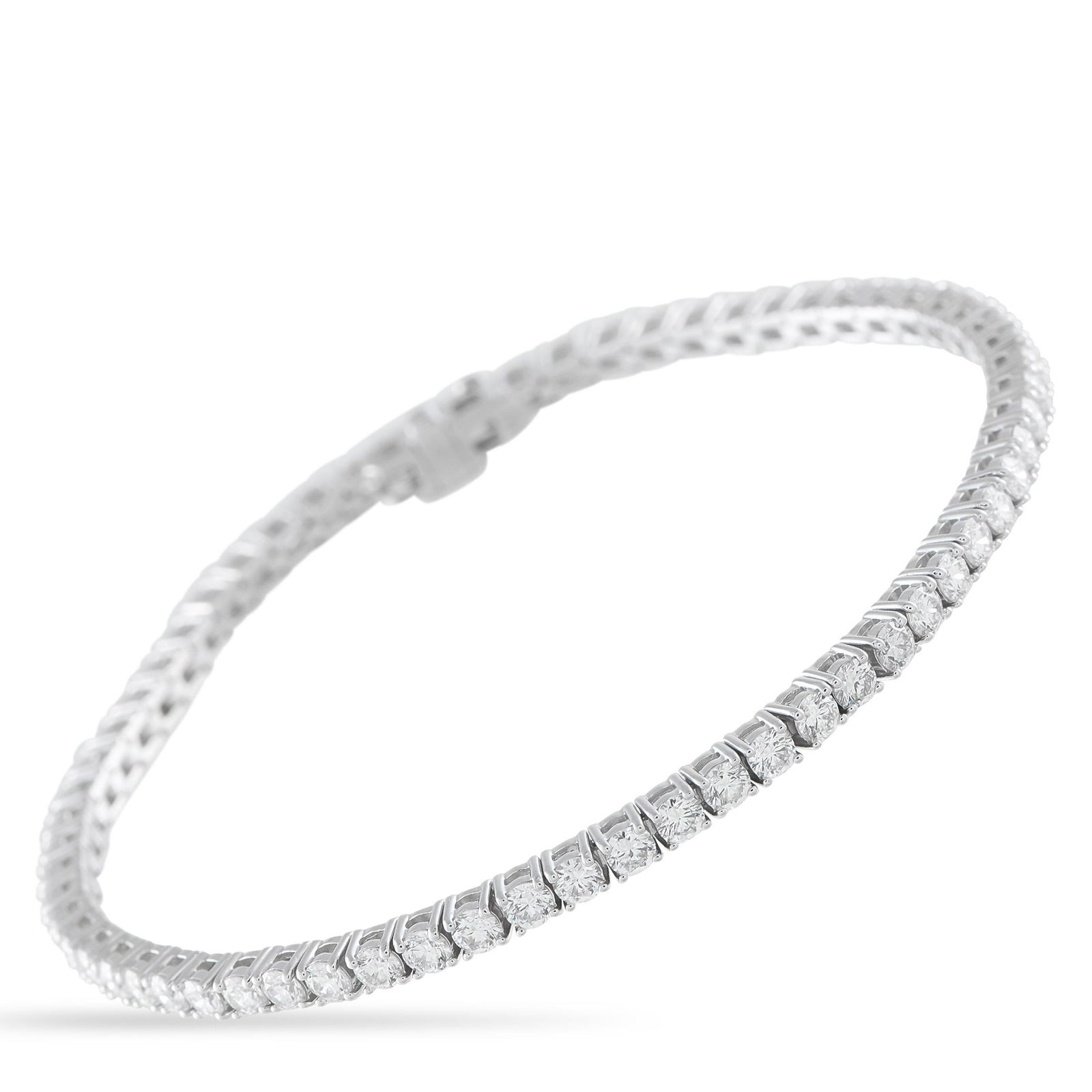 4.70ctw Diamond and 14K White Gold Tennis Bracelet (1 of 3)