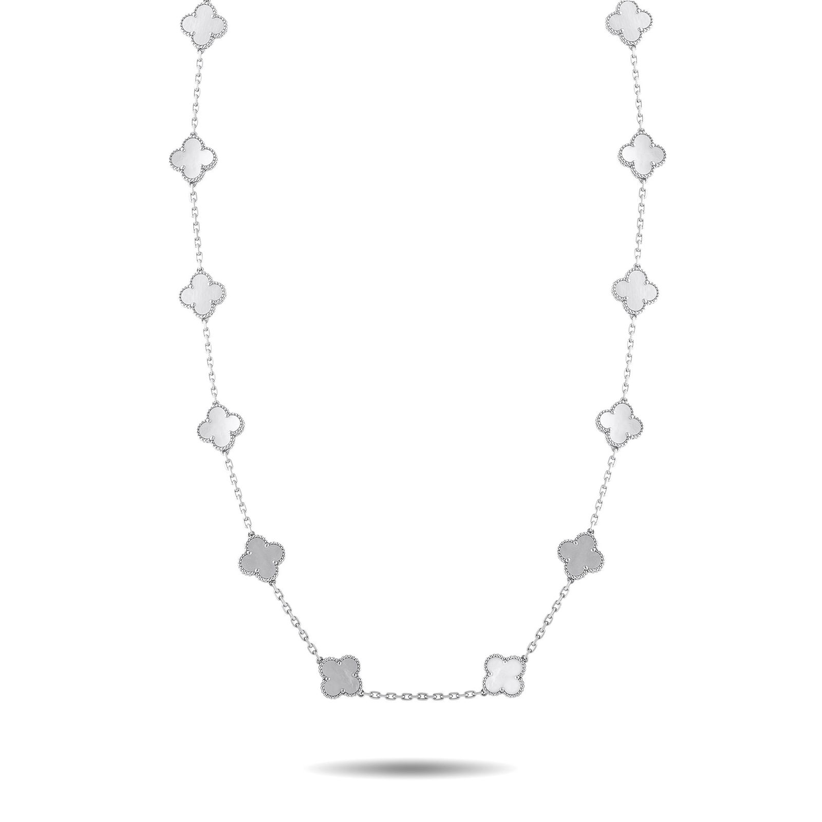 Van Cleef & Arpels Alhambra 18K and MOP Necklace (1 of 5)