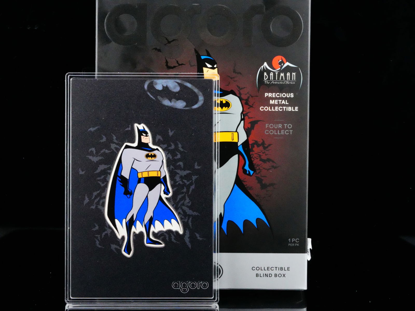1/2 Troy Ounce .999 Silver Agoro Batman Bar #1326/3485: 1/2 Troy Ounce .999 Fine Silver Agoro Colorized Batman Bullion Bar #1326/3485 W/Original Box - This officially licensed Agoro Colorized Batman bullion bar is struck in 1/2 troy ounce of .999 fine silv