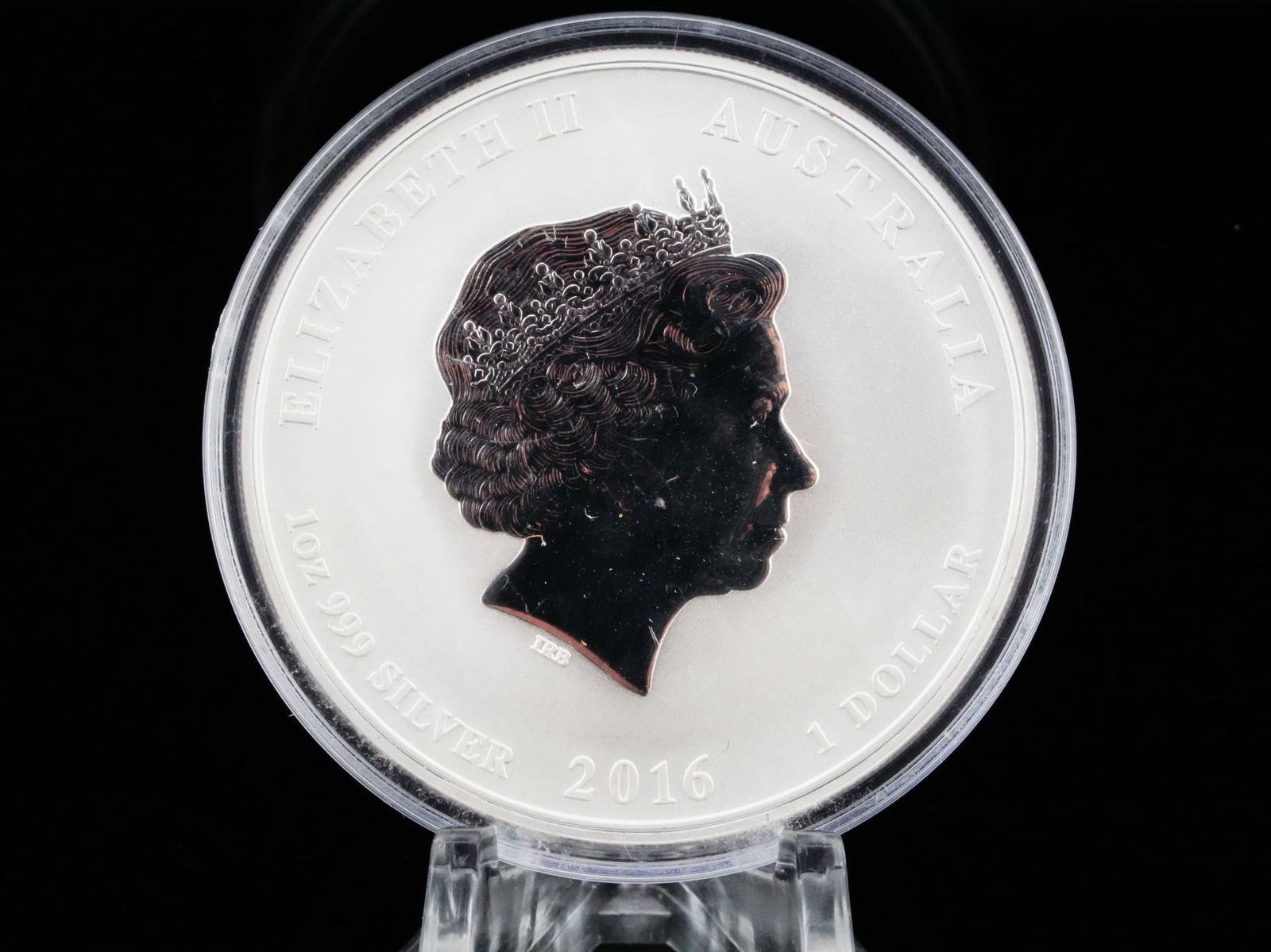 2016 Australia 1 Oz .999 Silver Year of the Monkey Coin: 2016 Australia 1 Ounce .999 Fine Silver $1 Year of the Monkey Coin - This vibrant 2016 Australian Year of the Monkey coin is struck in 1 troy ounce of .999 fine silver and issued with a $1 face value