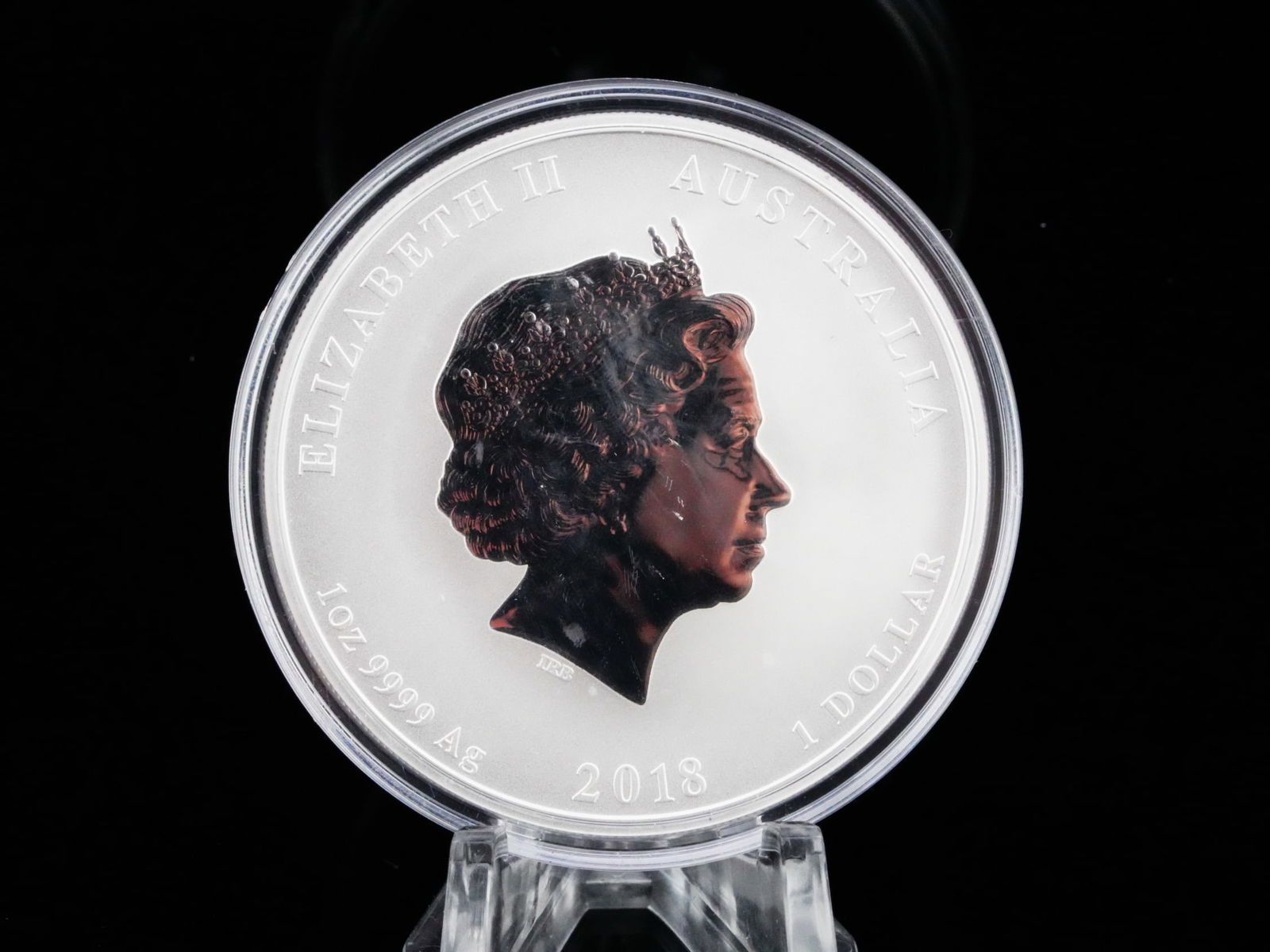 2018 Australia 1 Oz .9999 Silver Year of the Dog Coin (1 of 2)