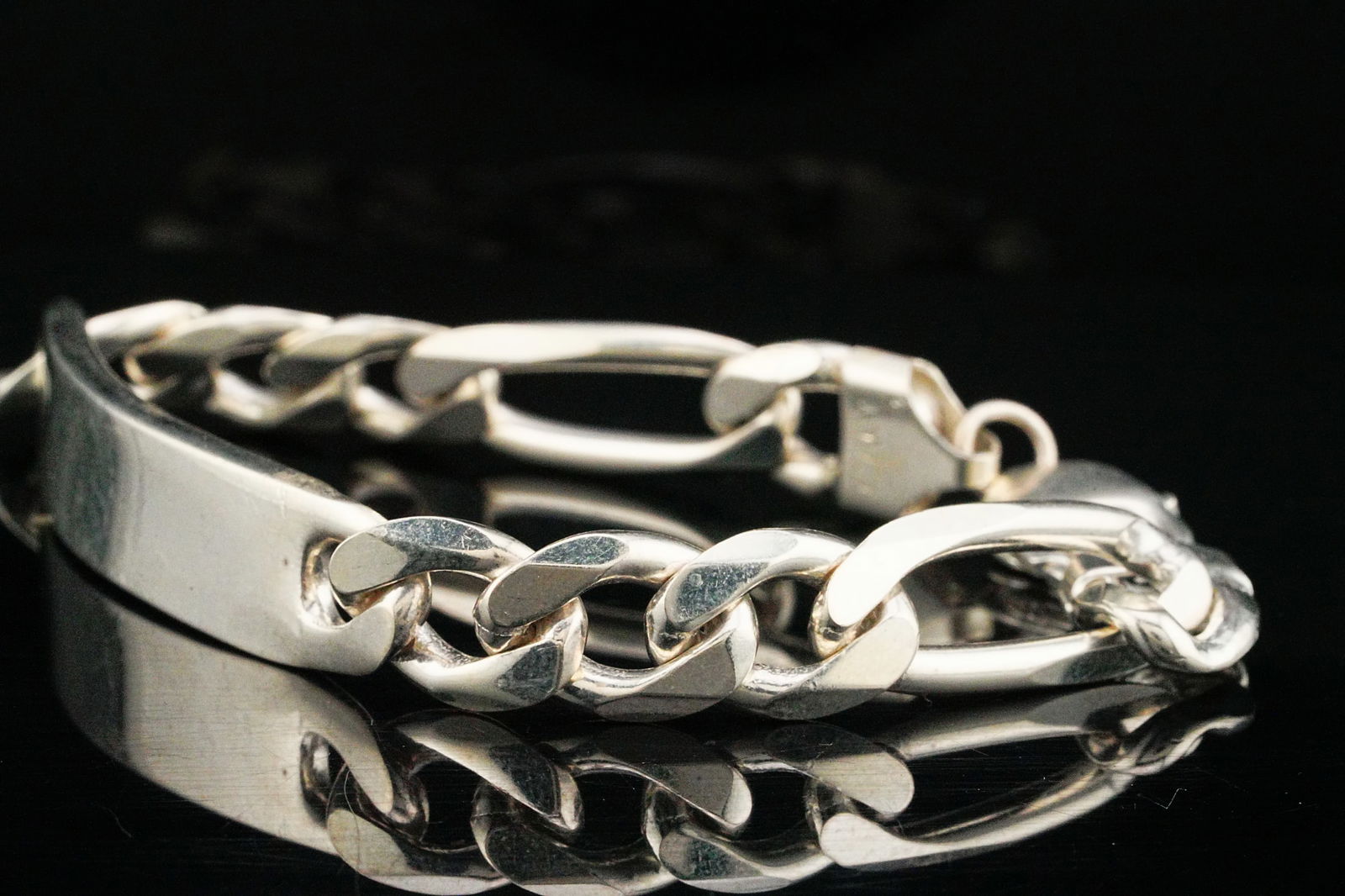 Solid Sterling Silver 8.25" ID Bracelet - 2