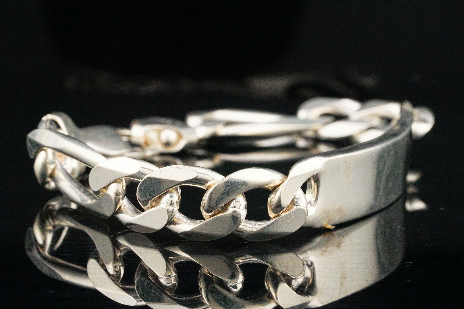 Solid Sterling Silver 8.25" ID Bracelet - 3