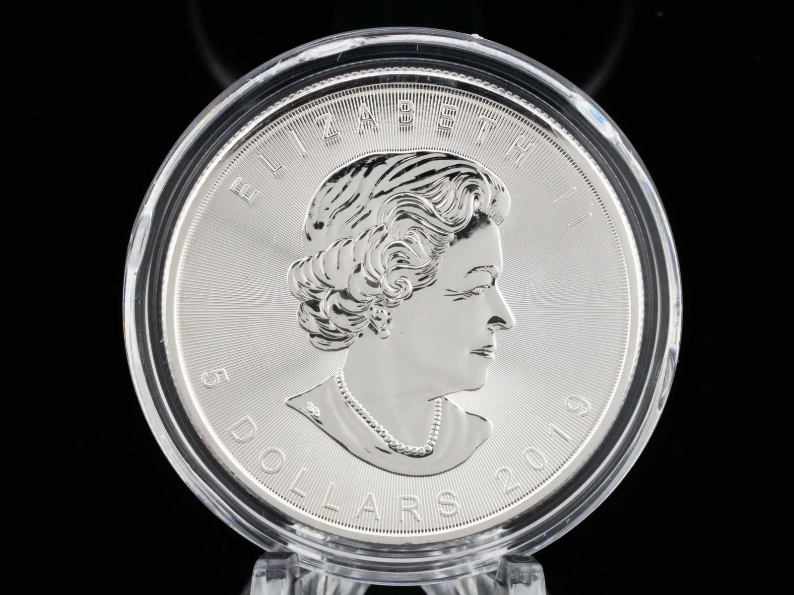 2019 Canada 1 Ounce .9999 Silver $5 Maple Leaf Coin (1 of 2)