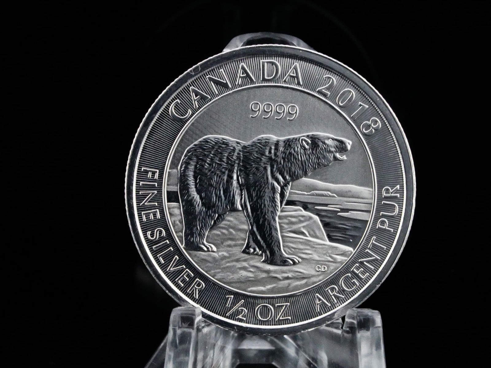 2018 Canada Polar Bear 1/2 Ounce .9999 Silver $2 Coin (1 of 2)