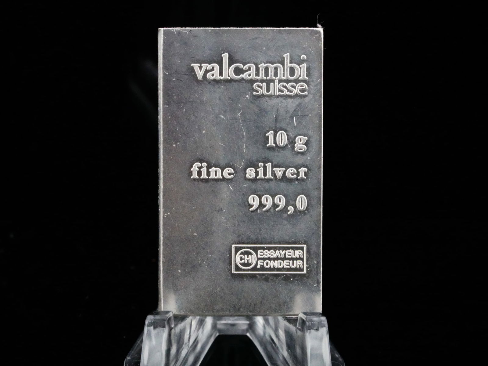Valcambi Suisse 10 Gram .999 Fine Silver Bar: Valcambi Suisse 10 Gram .999 Fine Silver Bar - Offered is a Valcambi Suisse 10 gram .999 fine silver bar. Valcambi Suisse is one of the world's most respected refiners, known for exceptionally high qu