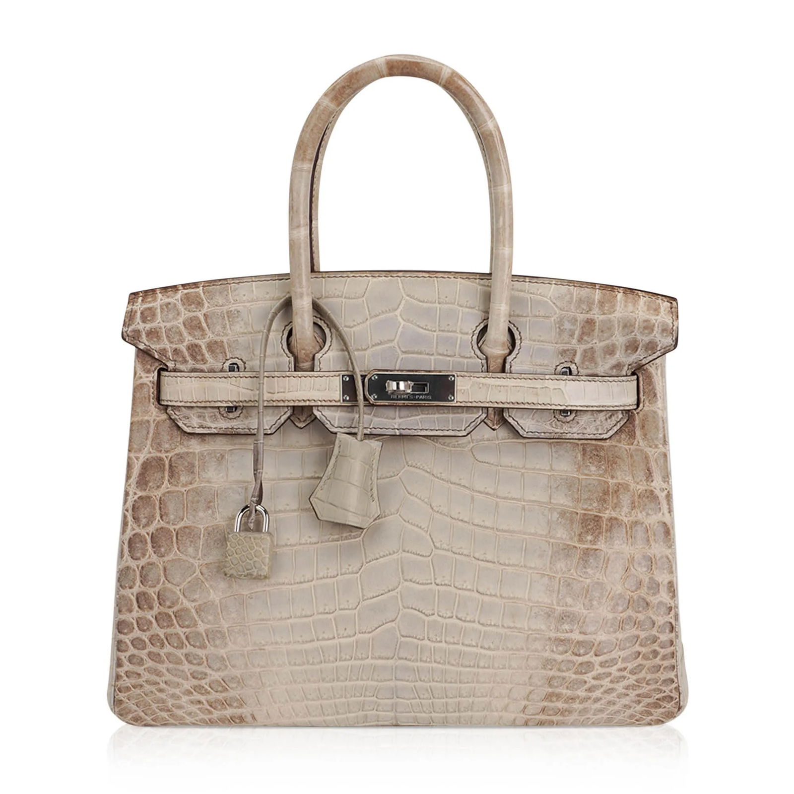 Hermes Gris Cendre Himalaya Crocodile Birkin 30 PHW (1 of 11)