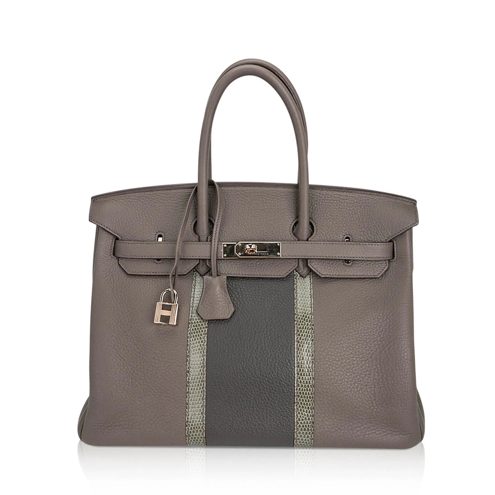 Hermes Leather and Lizard Birkin Club 35 (1 of 14)
