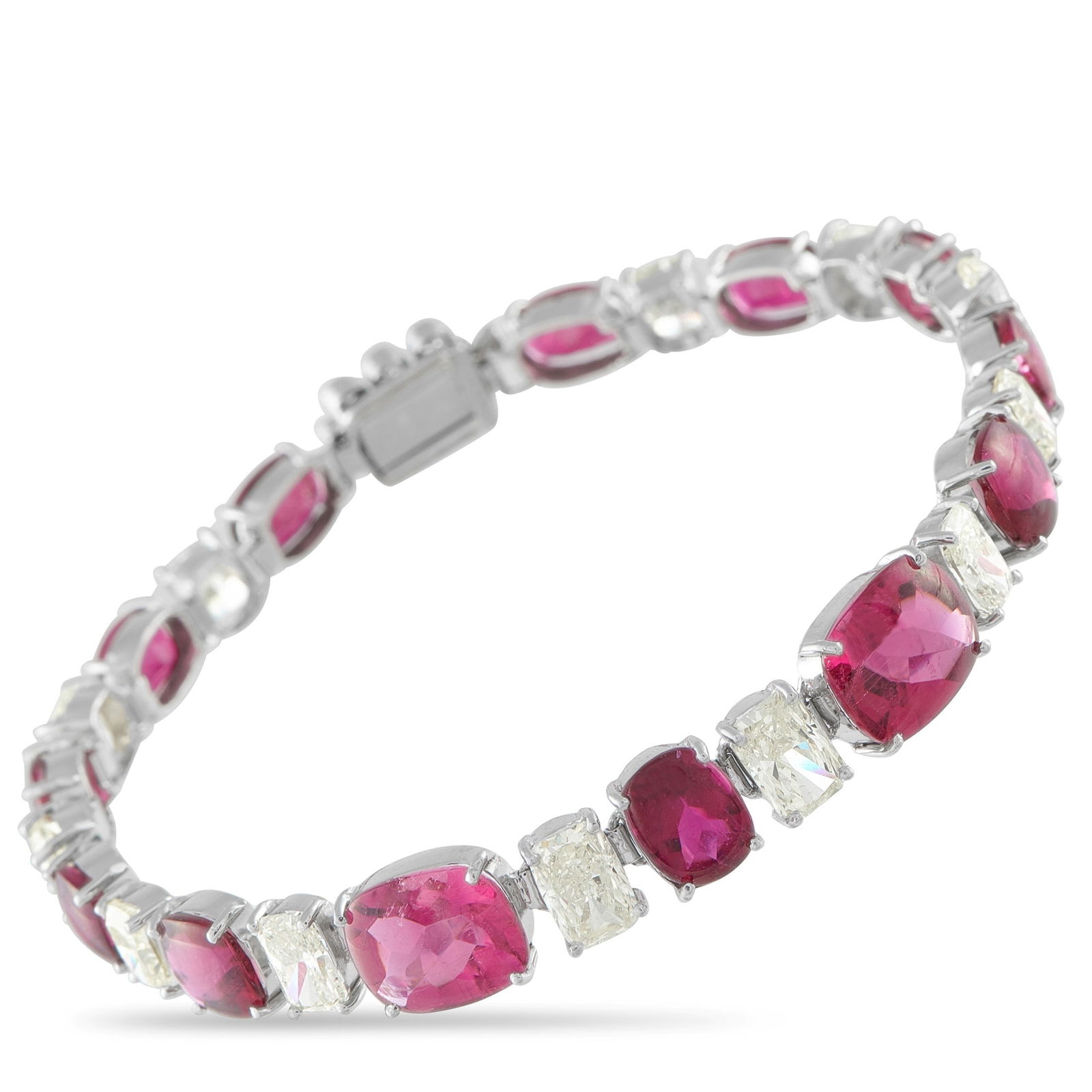 18.20ctw Rubellite, 8.30ctw Diamond and 18K Bracelet (1 of 3)