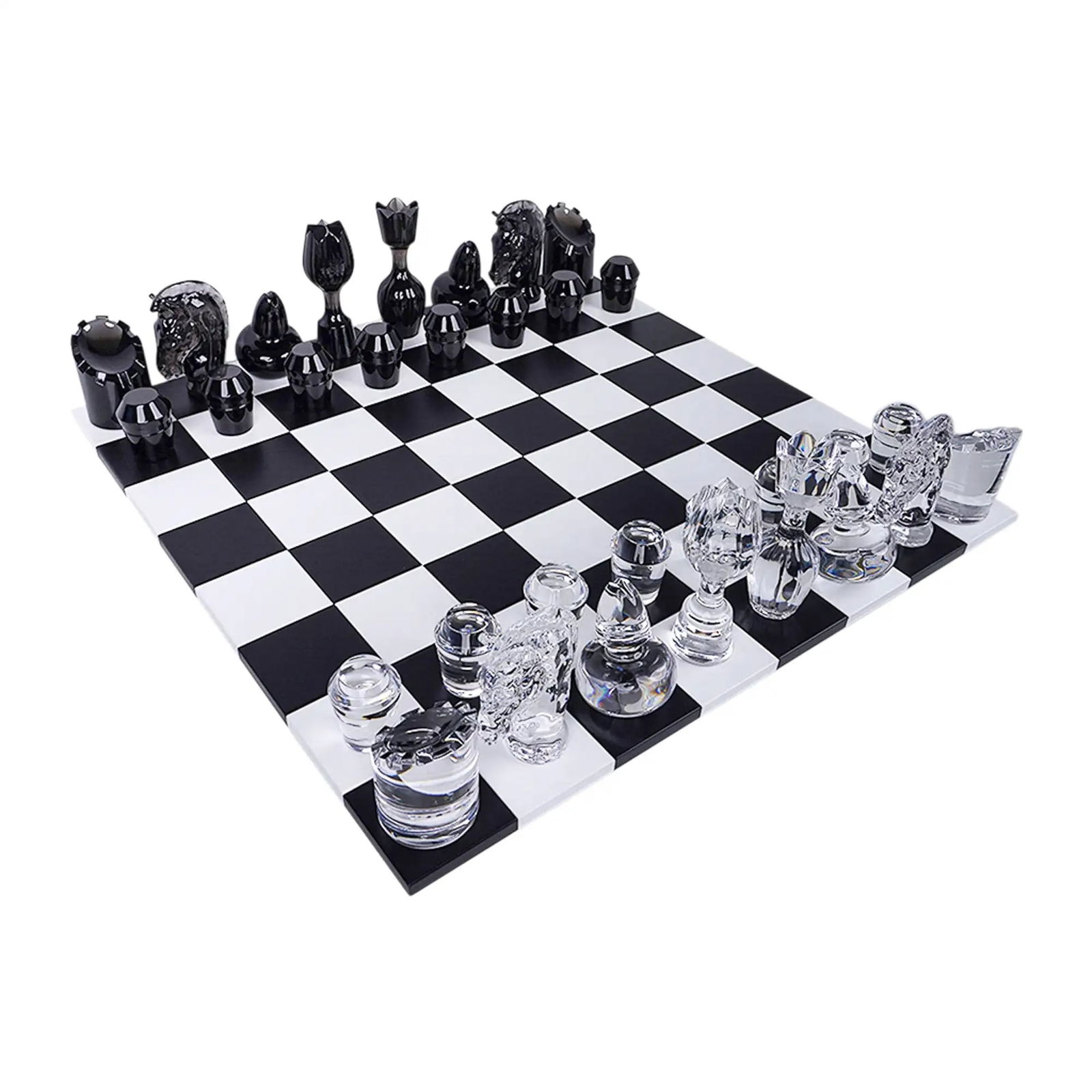 Hermes Limited Edition Saint-Louis Chess Game: Hermes Limited Edition Saint-Louis Chess Game Jeu Flannel-Grey with Clear Crystal and Wood - The Hermes Saint-Louis Chess Game is a rare limited edition that elevates the classic game into a work of d