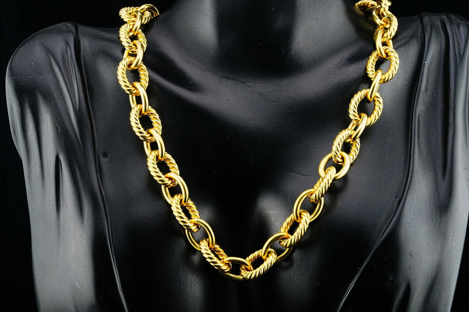 David Yurman 18K Yellow Gold 16.5" Oval Link Chain (1 of 6)