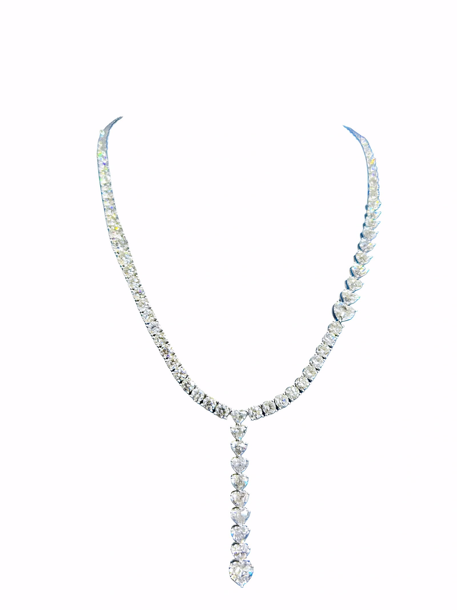 24.70ctw VS1-SI1/F-H Diamond 18K Necklace W/(5) GIA Reports (1 of 4)