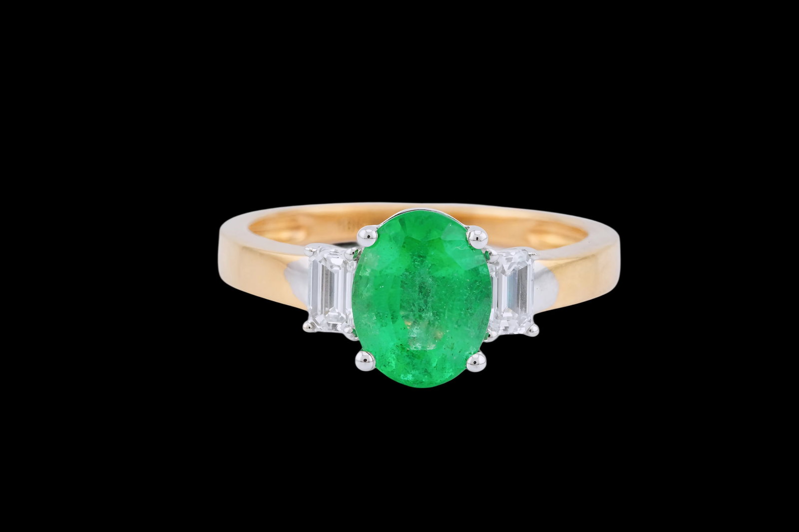 2.45ct Emerald, 0.36ctw Diamond and 18K Ring (1 of 6)