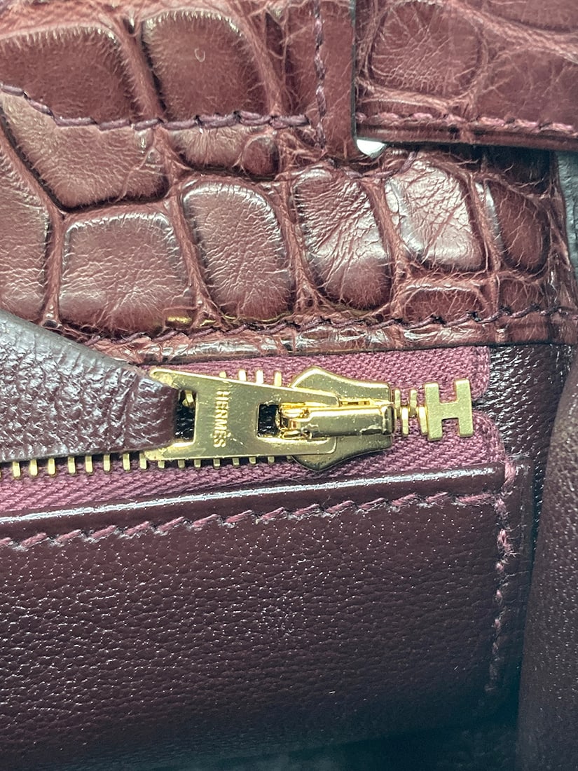 Hermes Bordeaux Matte Alligator Kelly 28 W/GHW - 16