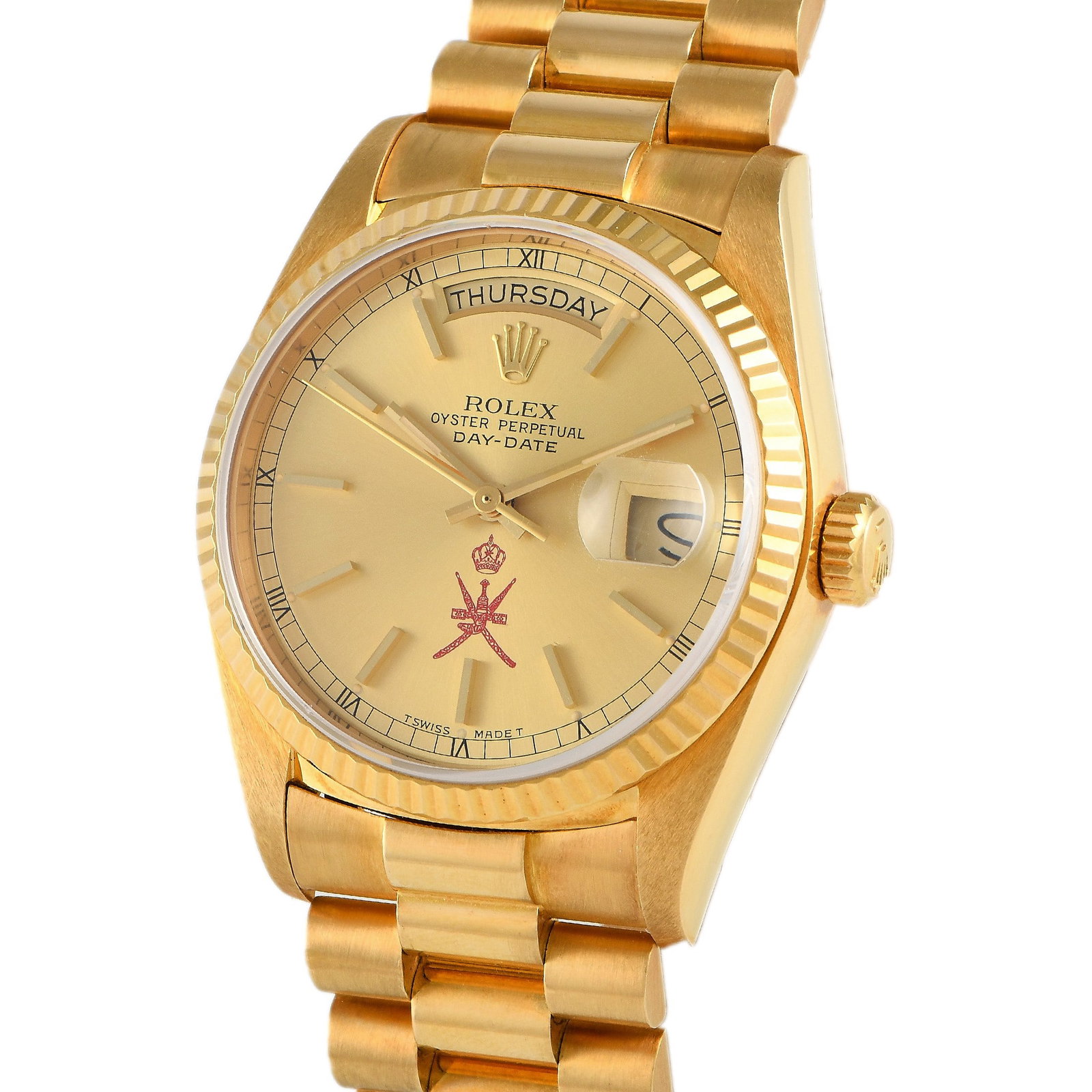 Rolex Day-Date 36 Champagne Khanjar Dial Watch Ref. 18038 - 2
