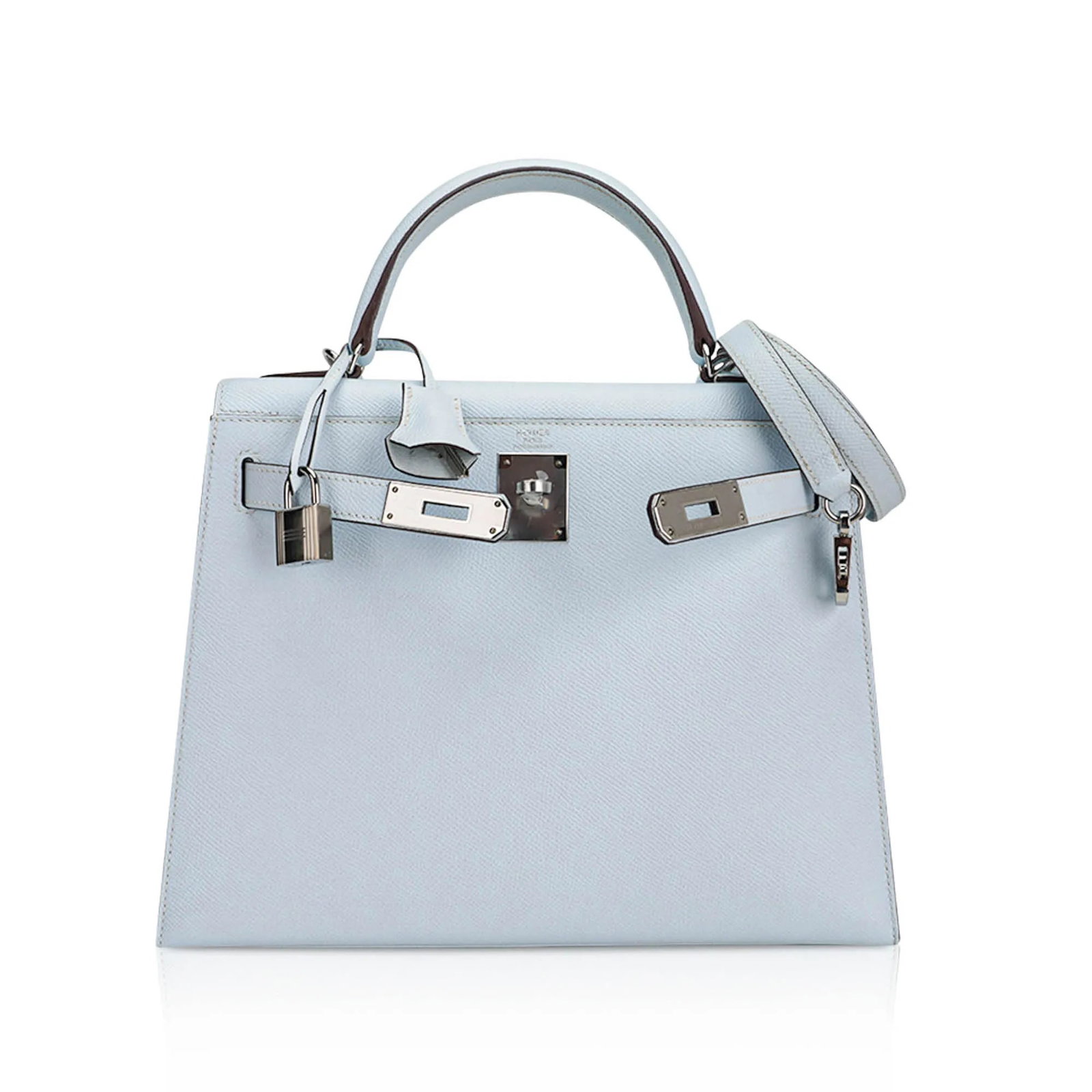 Hermes Blue Brume Epsom Leather Kelly Sellier 28 - 3