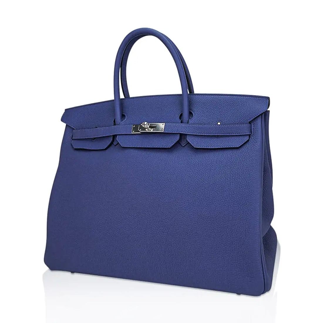 Hermes Blue de Prusse Togo Leather Birkin 40 - 4