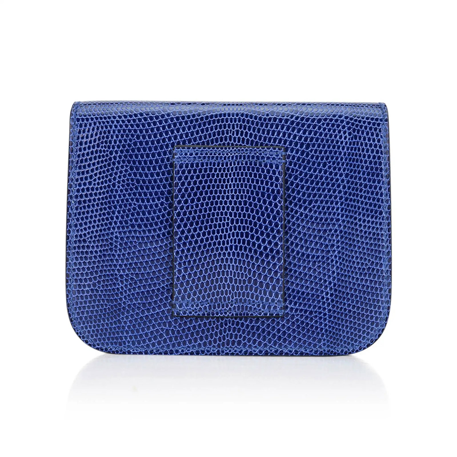 Hermes Sapphire Lizard Constance Slim Wallet Belt Bag - 6