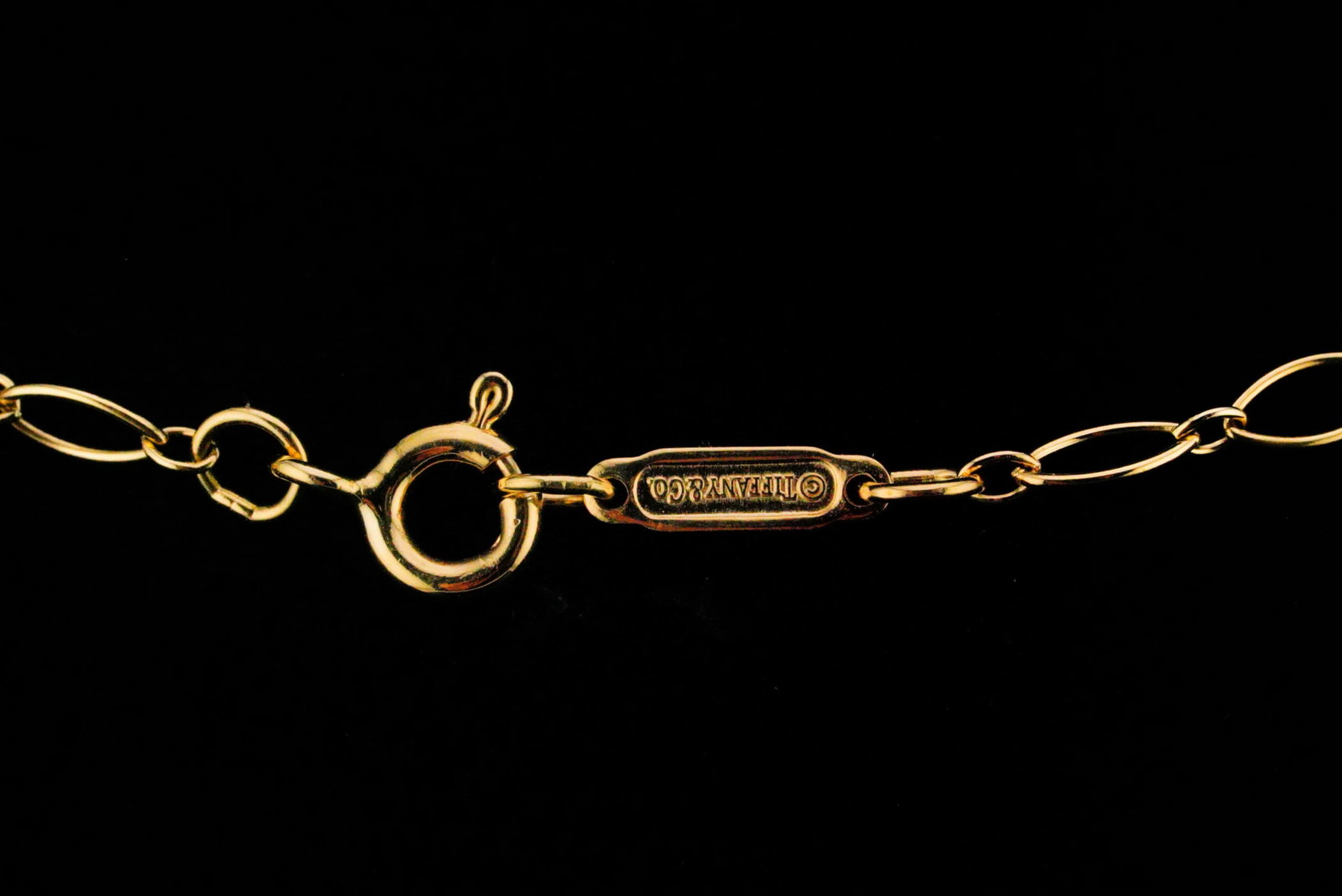 Tiffany & Co. 18K Yellow Gold 20" Large Key Necklace - 8