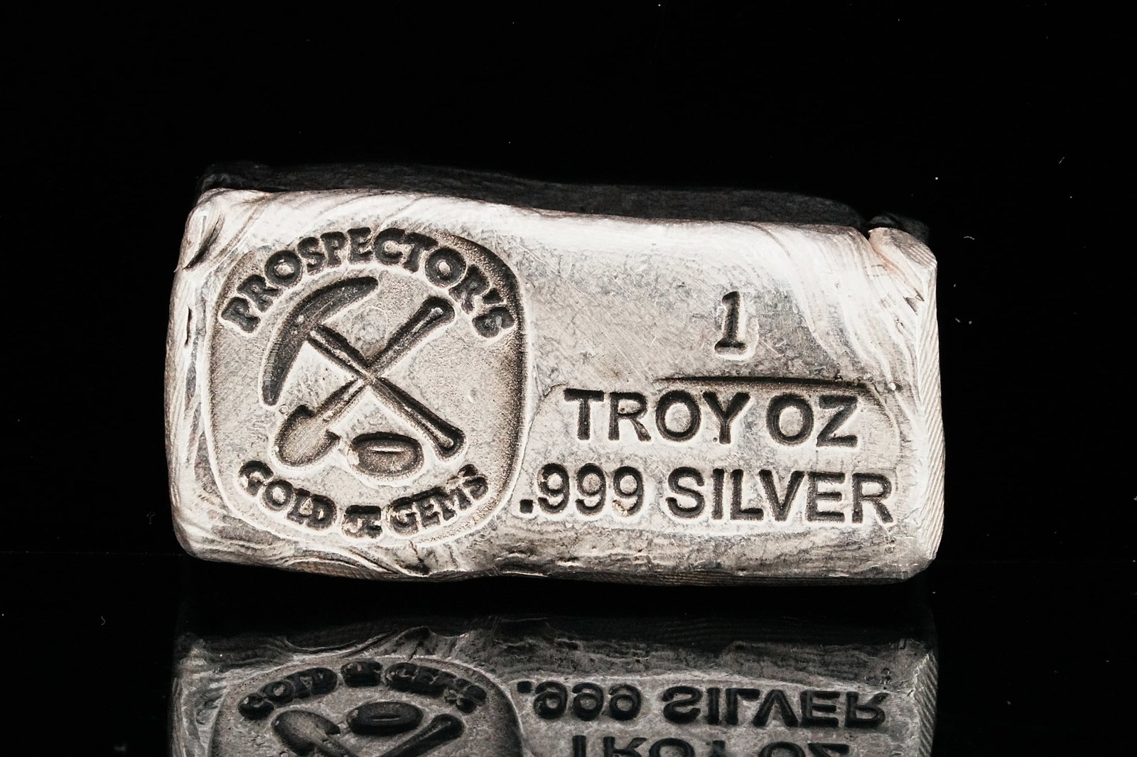 1 Troy Ounce .999 Fine Silver Hand Poured Bullion Bar (1 of 2)