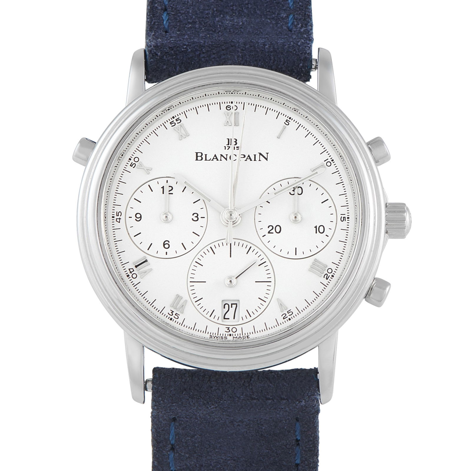 Blancpain Villeret Split Seconds Chronograph Platinum Watch (1 of 4)