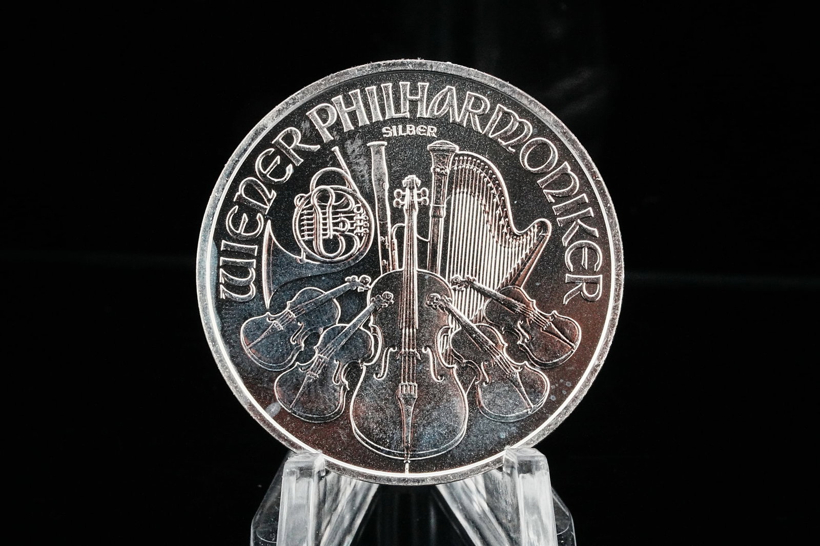 2008 Austrian Philharmonic 1 Ounce .999 Silver Coin: 2008 Austrian Philharmonic 1 Troy Ounce .999 Fine Silver 1.5 Euro Coin - The Austrian Silver Philharmonic is one of the world's most recognizable silver bullion coins, struck by the renowned Austrian