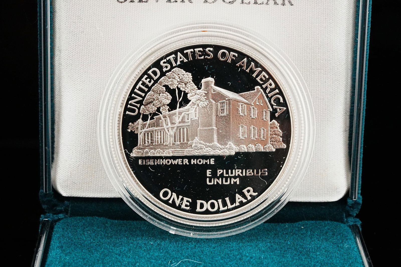 1990 U.S. Eisenhower Centennial Proof 90% Silver Dollar - 3