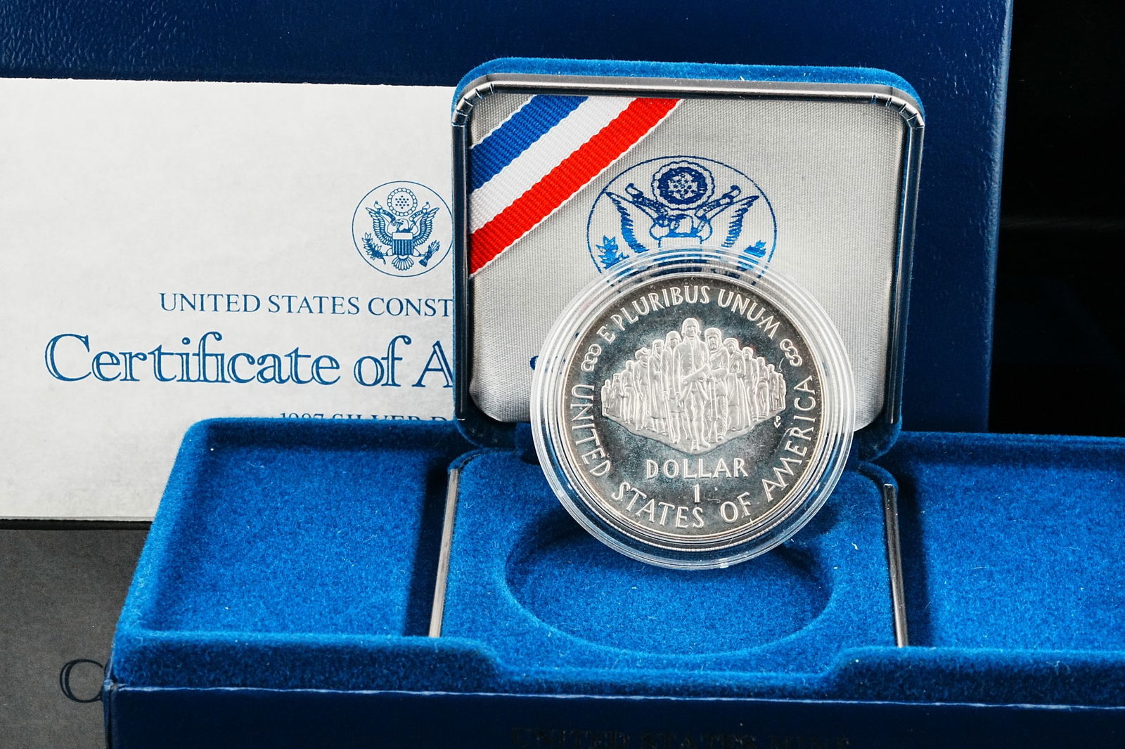 1987 U.S. Constitution Bicentennial Proof Silver Dollar (1 of 3)