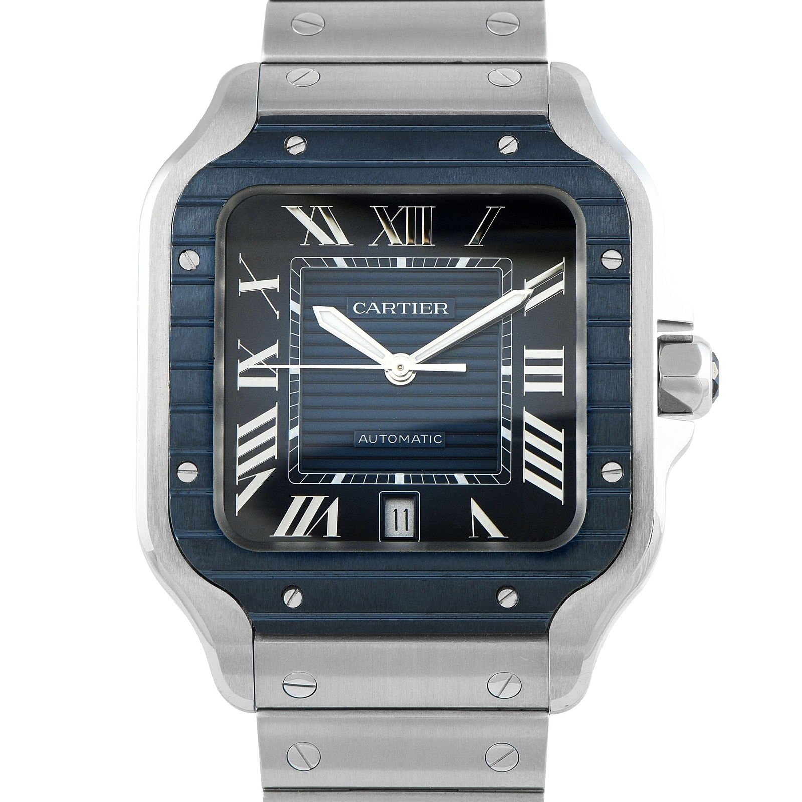 Cartier Santos Large Model PVD Steel Watch Ref. WSSA0048 (1 of 4)