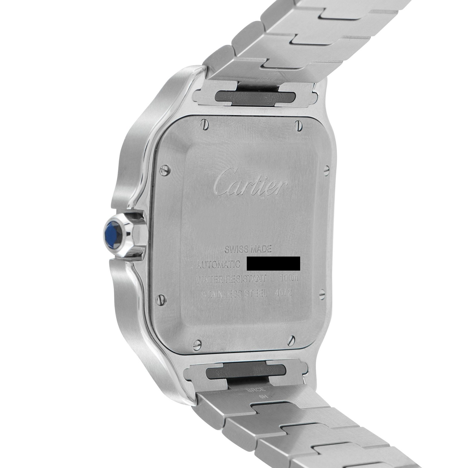 Cartier Santos Large Model PVD Steel Watch Ref. WSSA0048 - 3