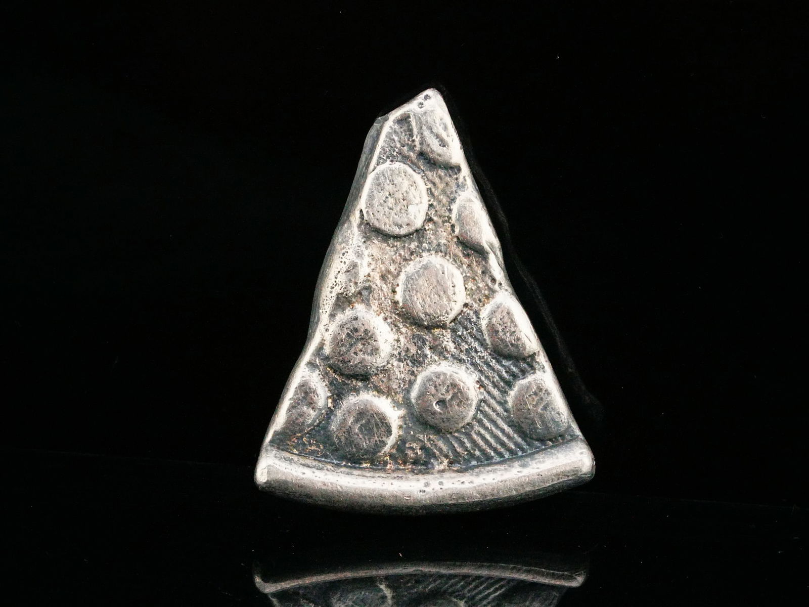 27.2 Gram .999 Fine Silver Pizza Slice (1 of 2)