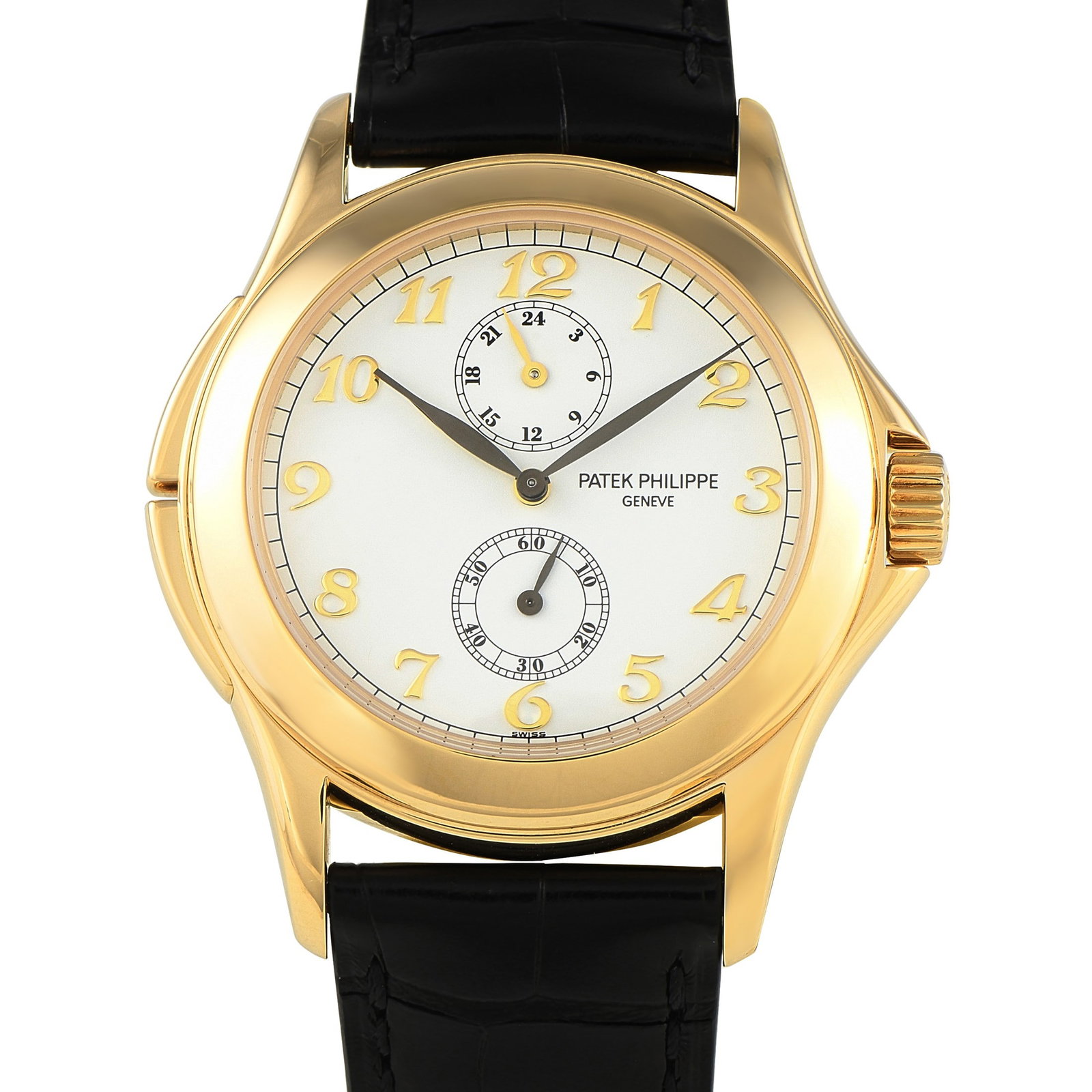 Patek Philippe Calatrava Travel Time 37mm 18K Watch (1 of 4)