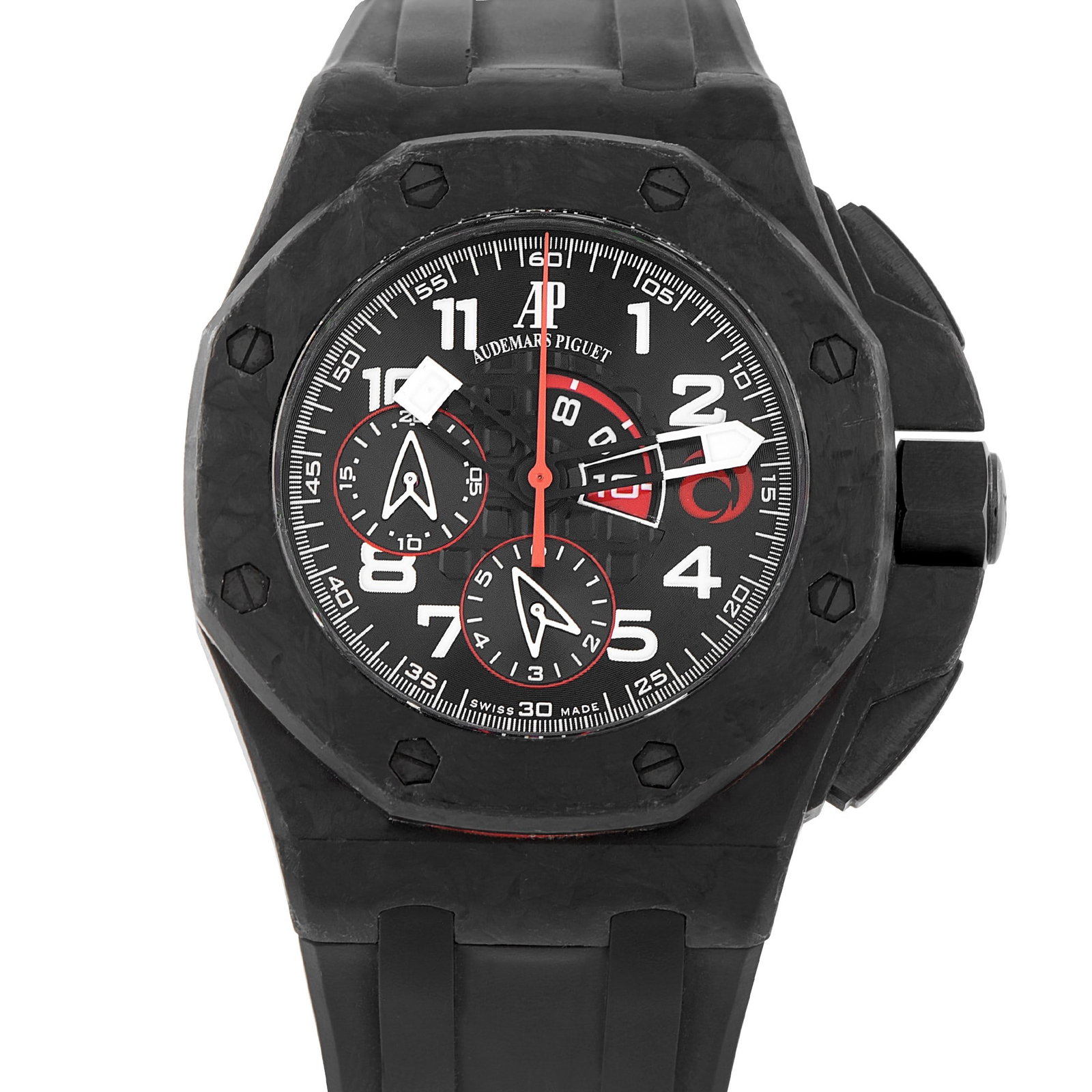Audemars Piguet Royal Oak Offshore Team Alinghi Watch: Audemars Piguet Royal Oak Offshore Team Alinghi Chronograph Limited Edition 44mm Carbon Watch - This exquisite timepiece from Audemars Piguet was made for the 2007 America's Cup to honor the 32nd Amer