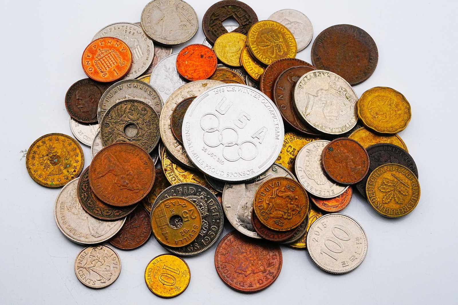Mixed Lot of Unsearched World Coins (Approx. 1 LB) (1 of 2)