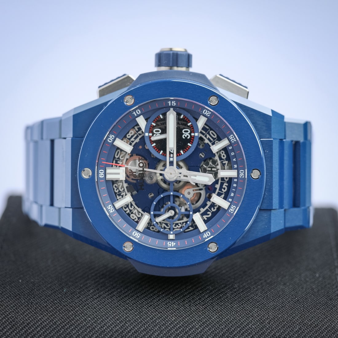 Hublot Big Bang Integrated Blue Ceramic 42mm Watch (1 of 10)