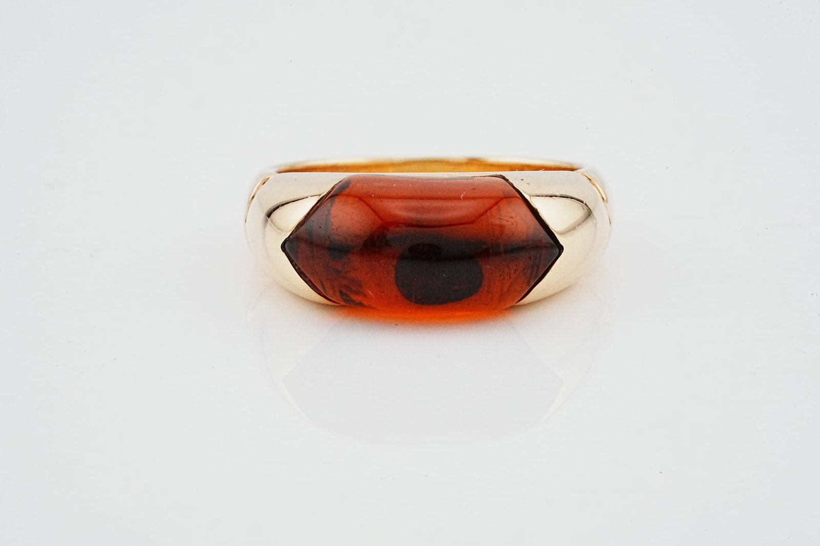 Bvlgari Tronchetto 18K Yellow Gold and Citrine Ring (1 of 5)