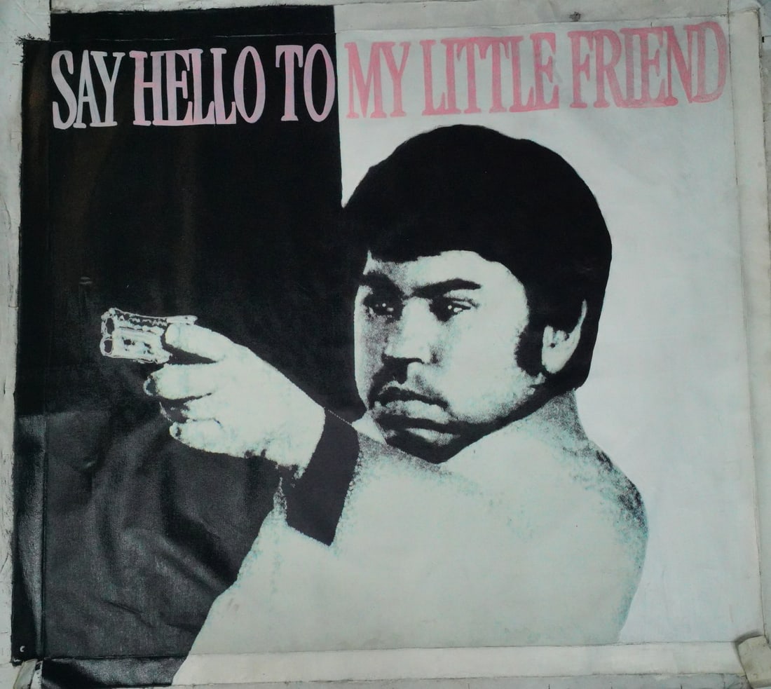 Steve Kaufman Signed Mixed Media Canvas (1 of 5)