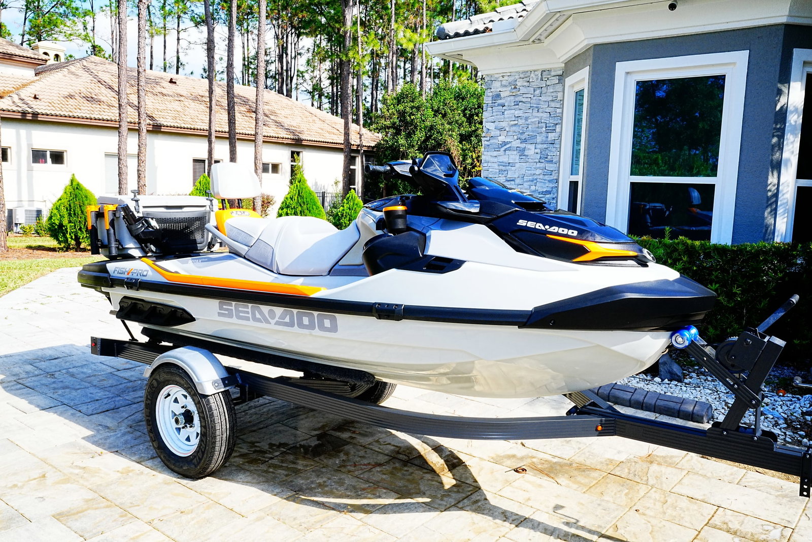 2023 Sea-Doo Fish Pro 170 Trophy: 2023 Sea-Doo Fish Pro 170 Trophy - This feature-packed personal watercraft is equipped for serious fishing and recreational use, complete with its factory cooler and Garmin 7" touchscreen fish finder 