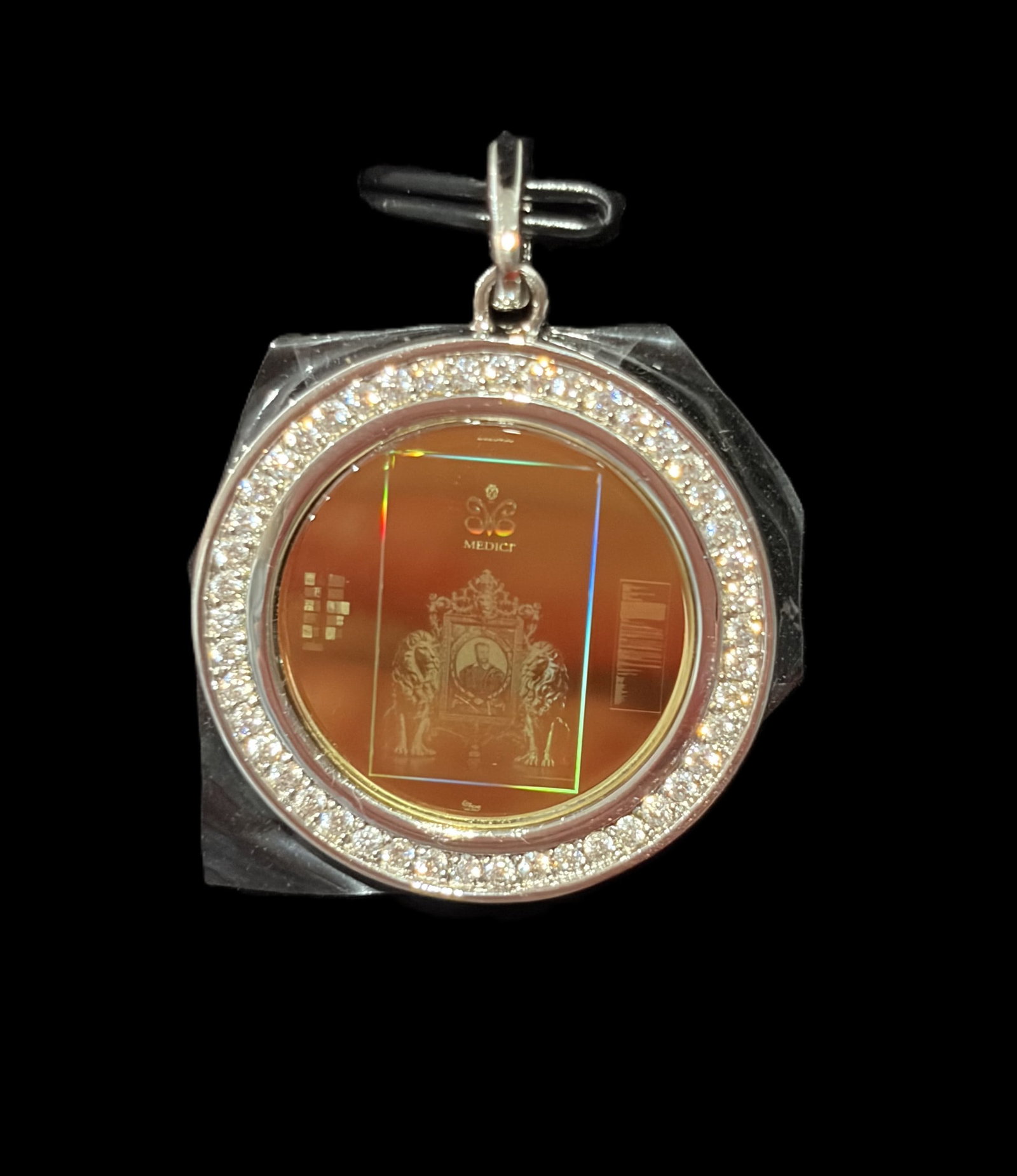 Cosimo de' Medici NanoRosetta NanoEngraved Pendant #1 of 25, XFT Lunar Library Mission: Cosimo de' Medici NanoRosetta NanoEngraved Pendant #1 of 25, XFT Lunar Library Mission - A highly advanced and conceptually groundbreaking Cosimo de' Medici pendant, executed using proprietary nano-en