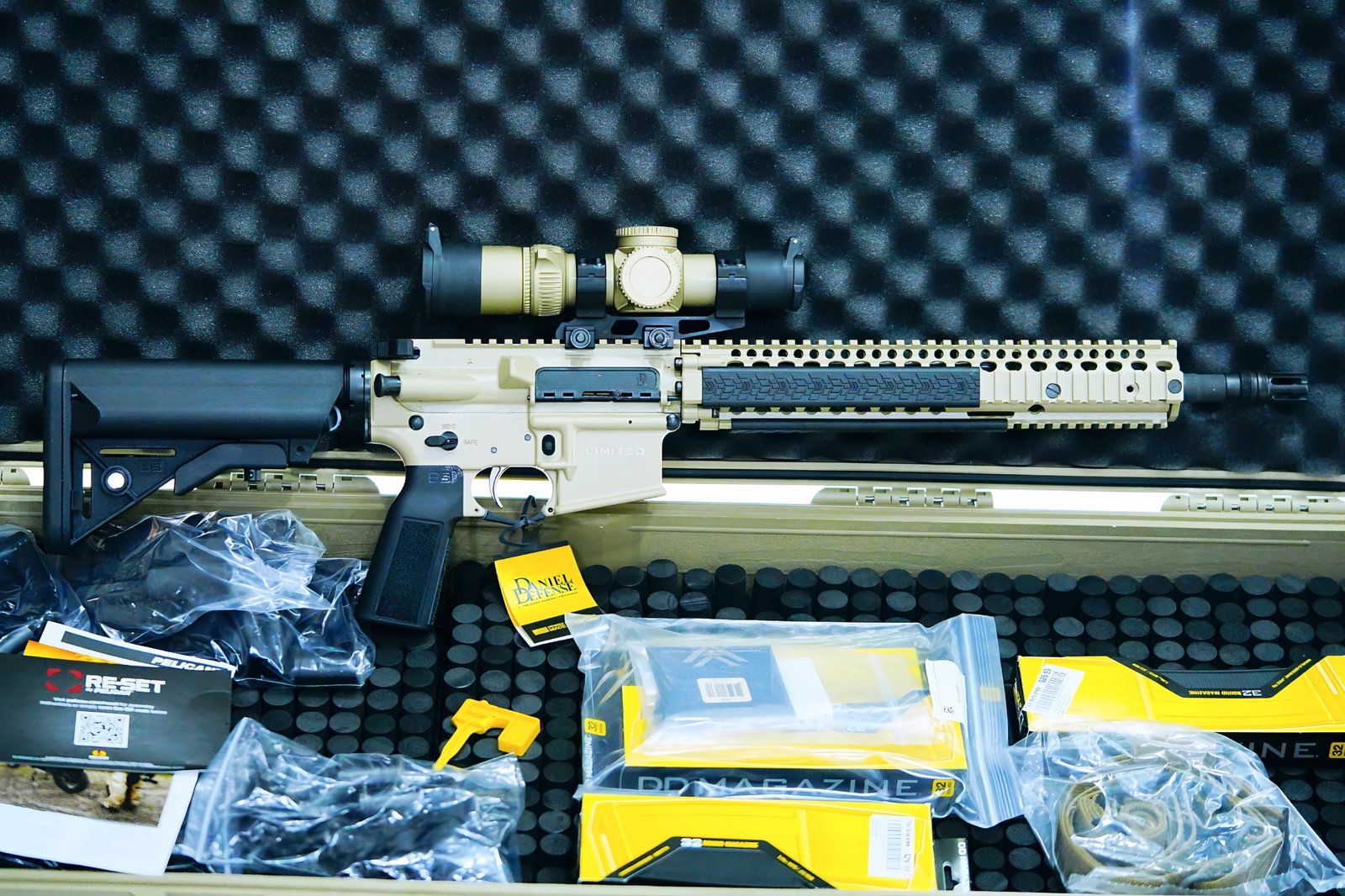 Daniel Defense Limited Series "Eleanor" (1 of 250): This exceptionally rare Daniel Defense DDM4 M4A1 is part of a limited production run 1 of only 250 units brand new and never fired. The Eleanor is a precision-engineered tribute to the UK Ministry of 