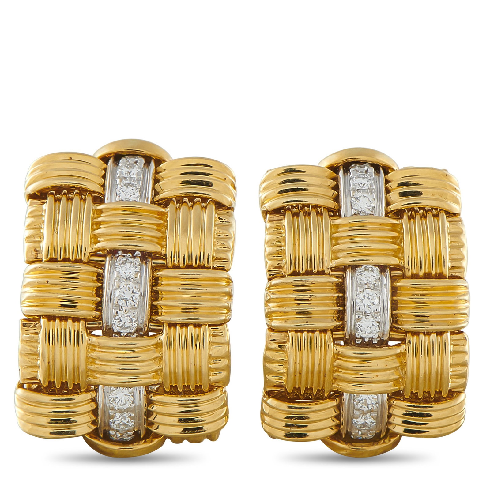 Roberto Coin Appassionata 18K and Diamond Ear Clips (1 of 3)