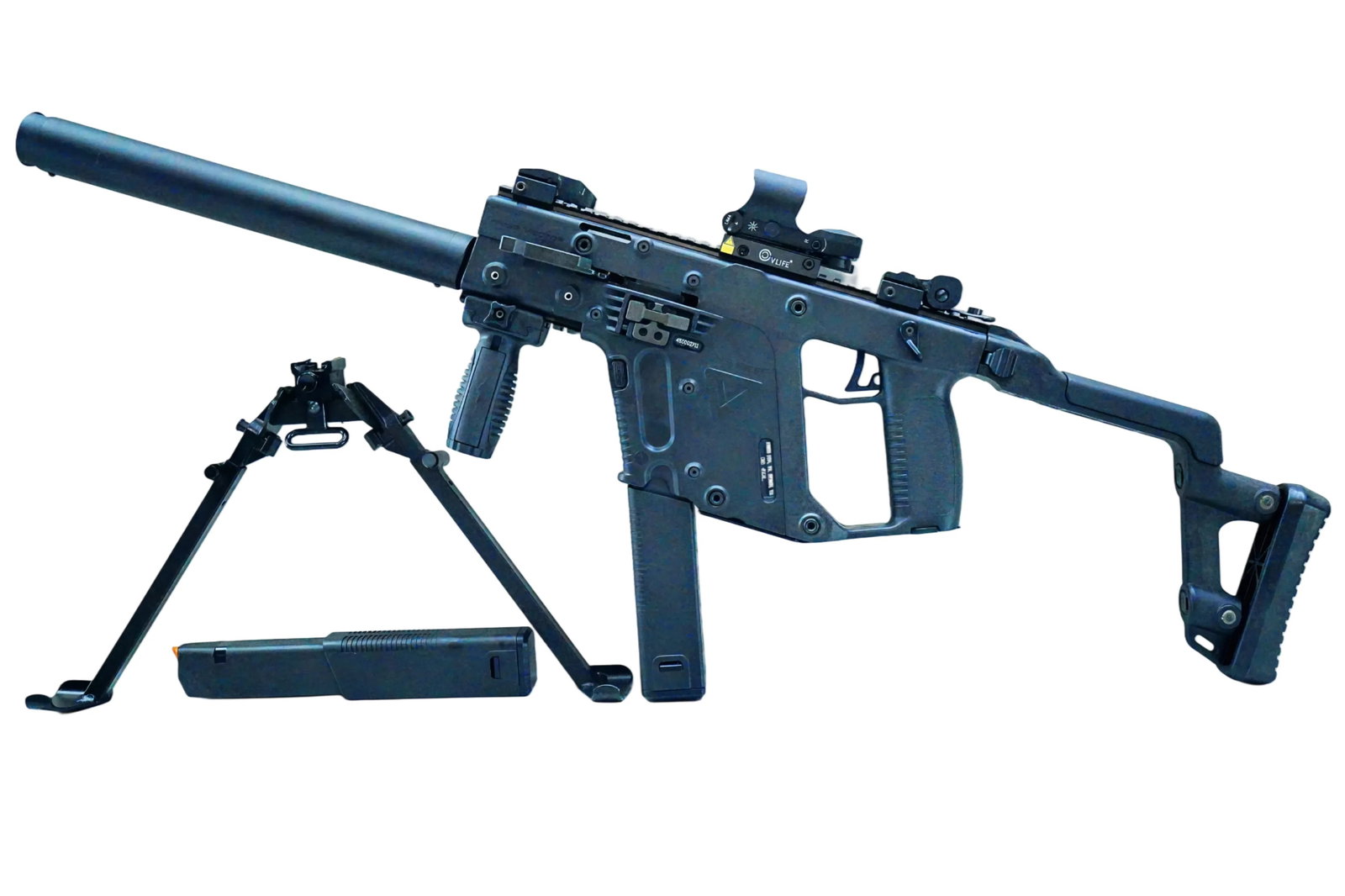 KRISS Vector Semi-Automatic Rifle .45 ACP: KRISS Vector chambered in .45 ACP, one of the most recognizable and innovative pistol-caliber platforms available today. Designed around the patented Super V Recoil Mitigation System, the Vector